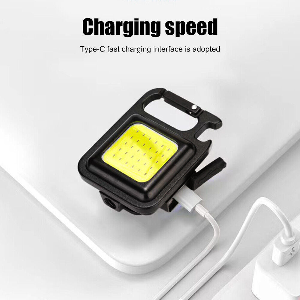 2pcs Flash Light Pocket Clip Mutifuction Portable Flashlight Pocket Light