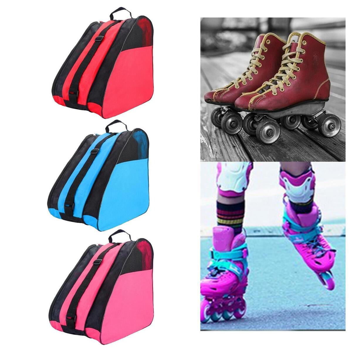 3x Portable Roller Skates Bag Kid's Ice Skates Outdoor Storage Bags w/Handle