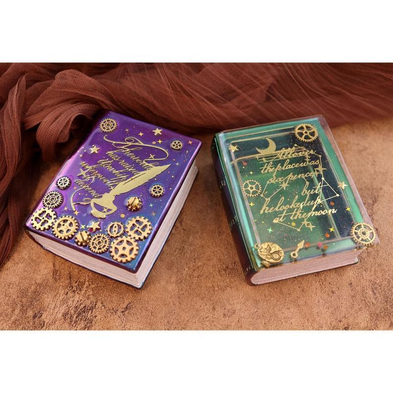 Silicone Jewelry Box Molds with Lid Book-shape Silicone Mold for DIY Jewelry Box