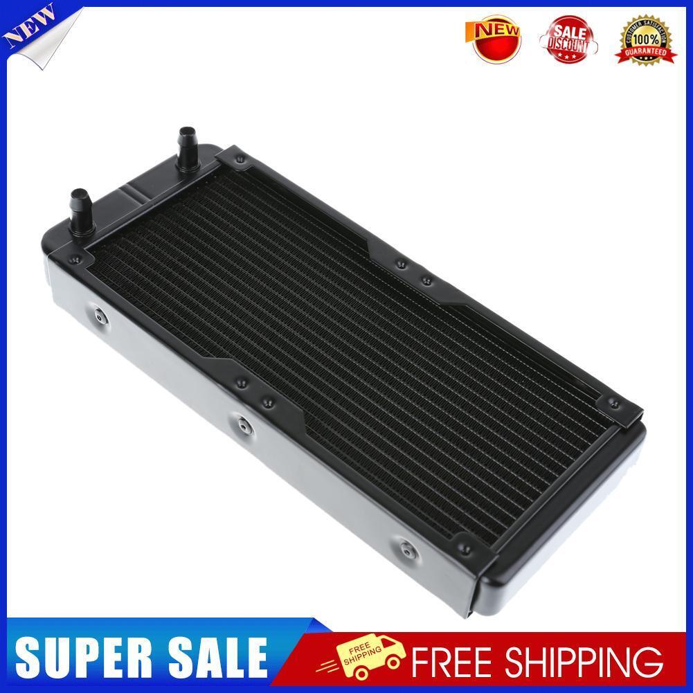 1Pc 240mm 18 Tubes Aluminum Computer Water Cooling Radiator Heat Sink Part