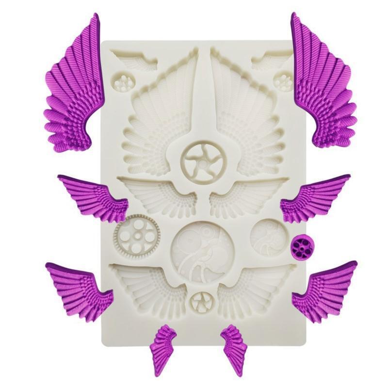 Decorating Gadgets Gears Cupcake Toppers Fondant Molds Candy Chocolate Moulds