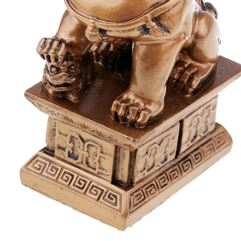 Pair of  Chinese Fengshui Ward Off Evil   Statues Bronze S