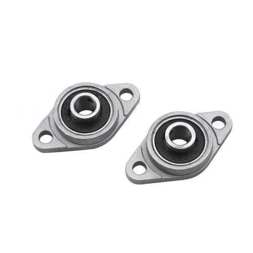 2Pcs KFL08 8mm Bore Diameter Pillow Block Bearing Flange Rhombic Bearings