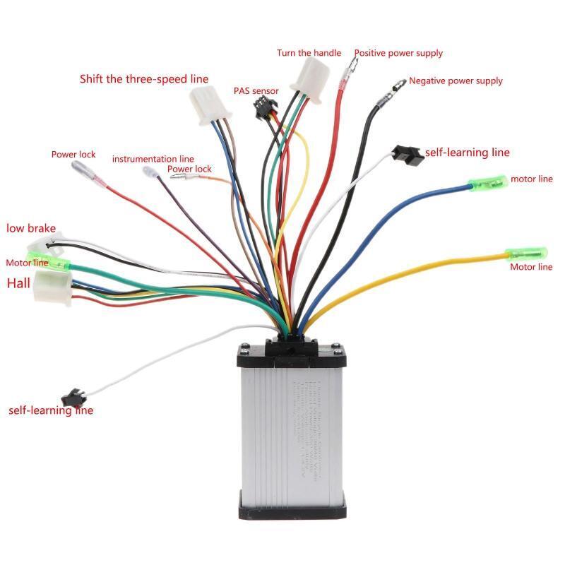 36V-48V 350W DC-Motor Speed Controller  for Electric Bicycle E-bike E-scooters