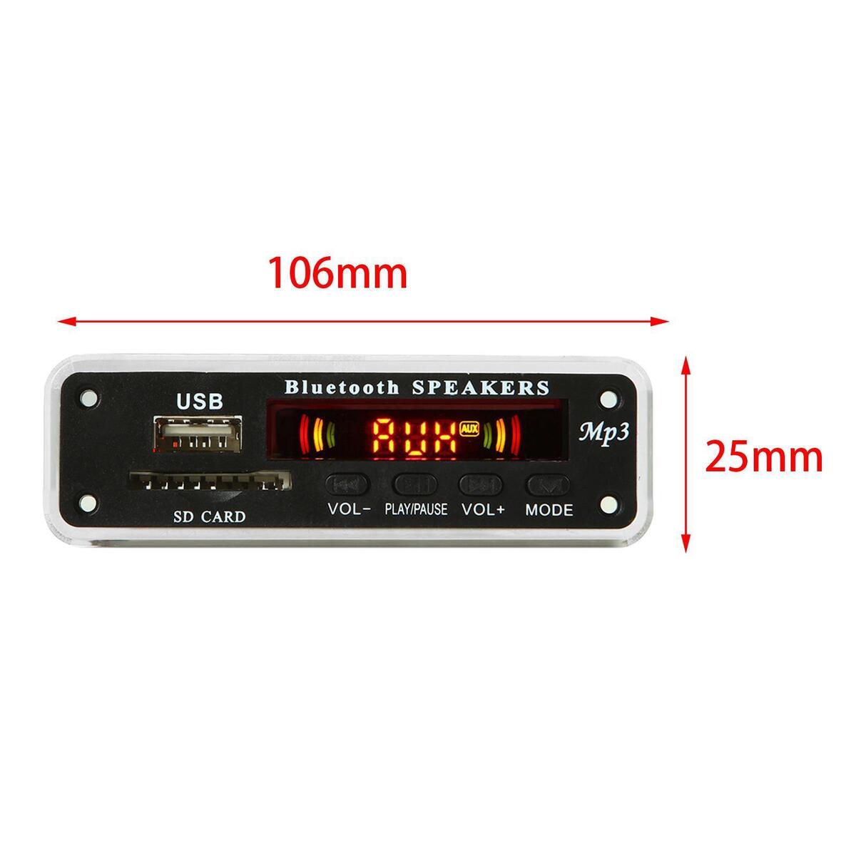 MP3 WMA  Board USB FM Radio with Remote Control Wireless for Car