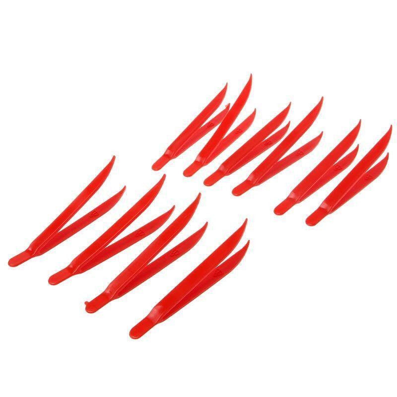 10pcs Plastic Anti-static Tweezer Heat Resistant Maintenance Repair Tool