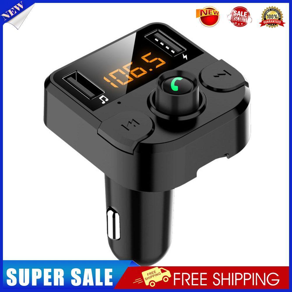 2 USB Fast Charger Bluetooth-compatible MP3 FM Receiver Transmitter for Car