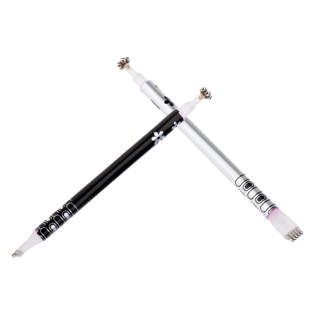 2 Pack Cat Eye Magnetic Stick for UV Gel Dual-ended Magnet Pen Manicure Nail Art