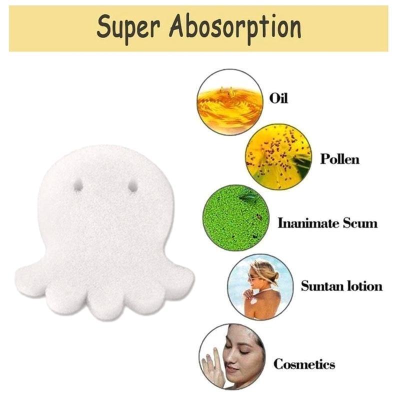 25 Pcs Oil Absorbing Sponge Cleaning Tools for Hot Tub, Swimming Pool and SPA