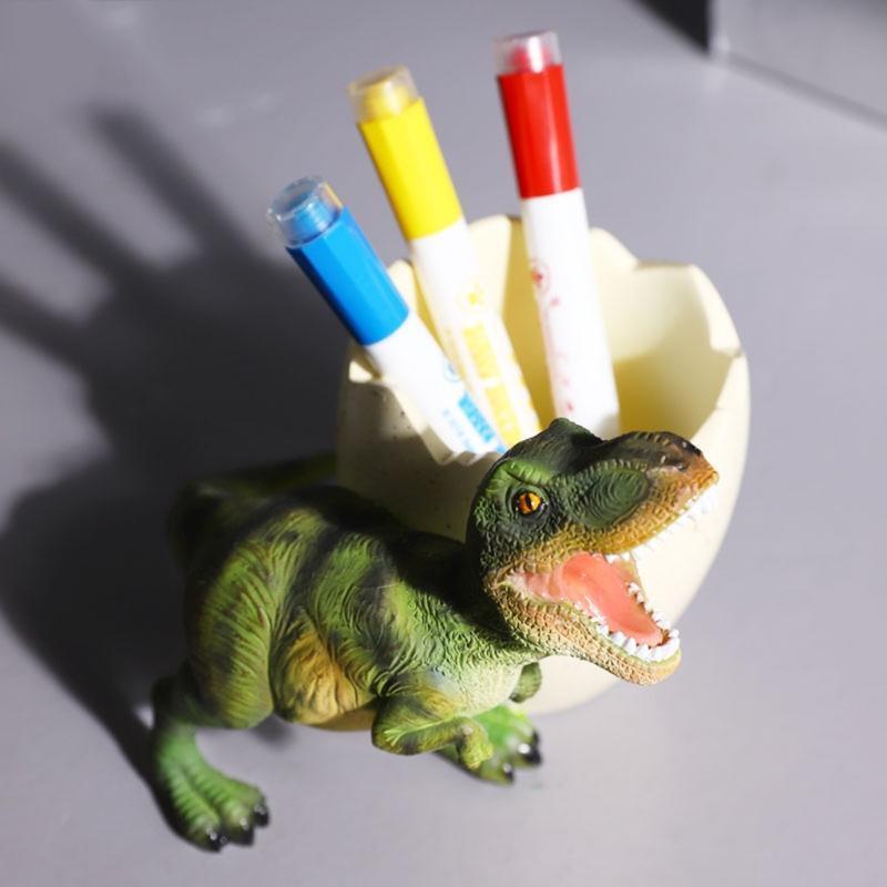Cute Dinosaur-shaped Pen Holder Stationery Holder Box Great Giveaway Choice