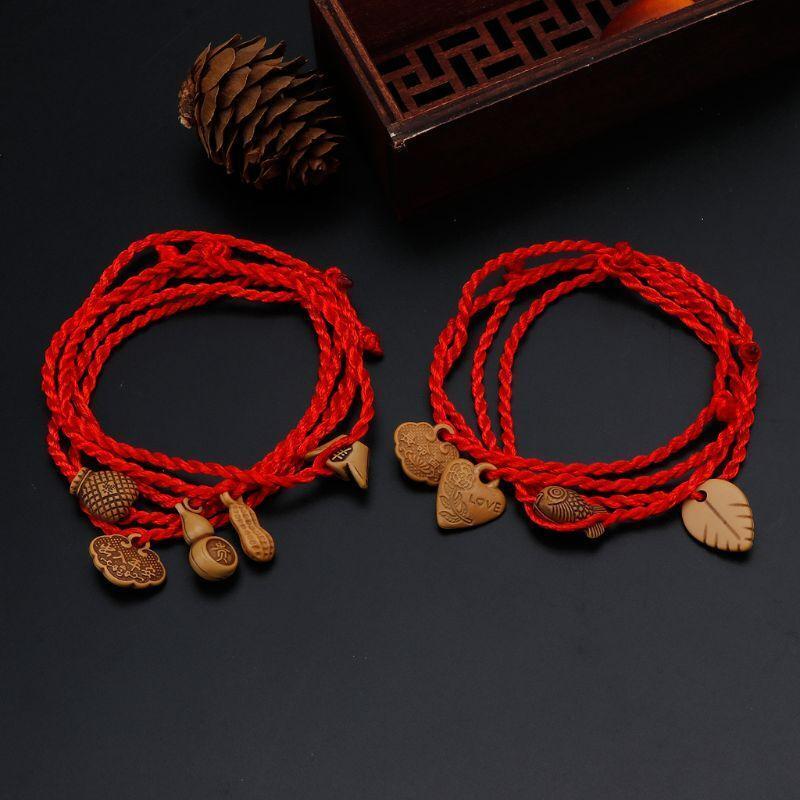 Lucky Red String Braided Bracelet 10 Pcs Kabbalah Knitting Bracelet Jewelry Gift