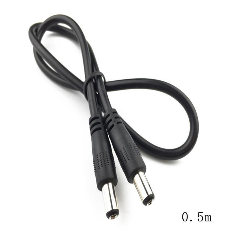 DC5.5x2.1mm Male to Male Connector DC Power Extension Cable For Security Camera