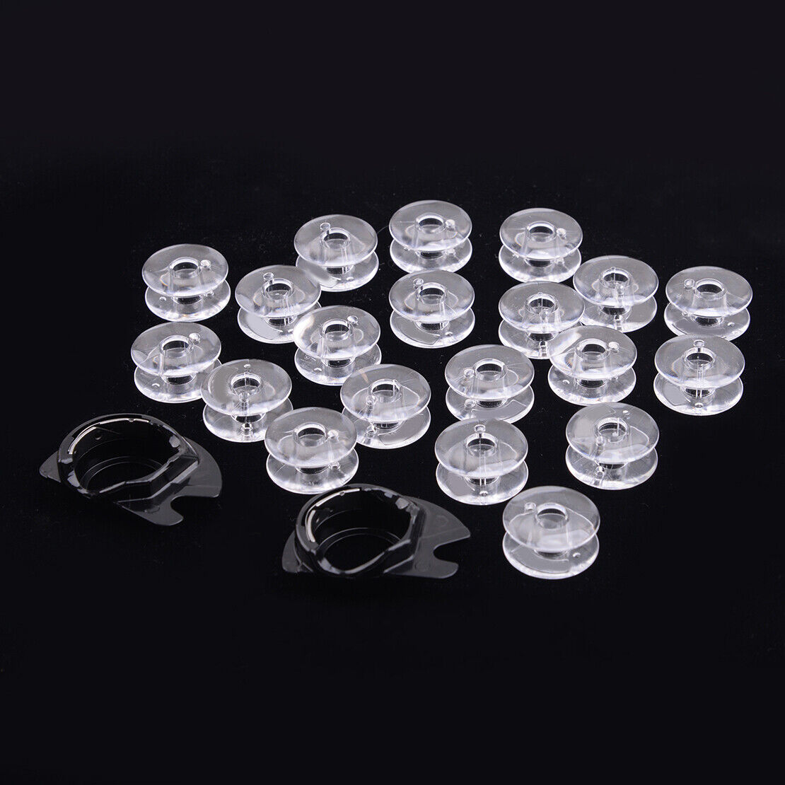 2x Bobbin Case + 20x Bobbins fit for SINGER All Type Of Drop In Bobbin No.421326