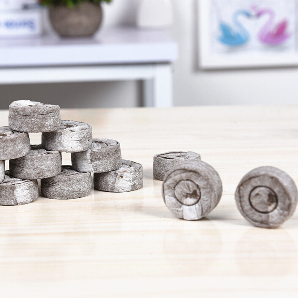 10pcs Jiffy Peat Pellets Seedling Soil Block Starting Plugs Seed Starter