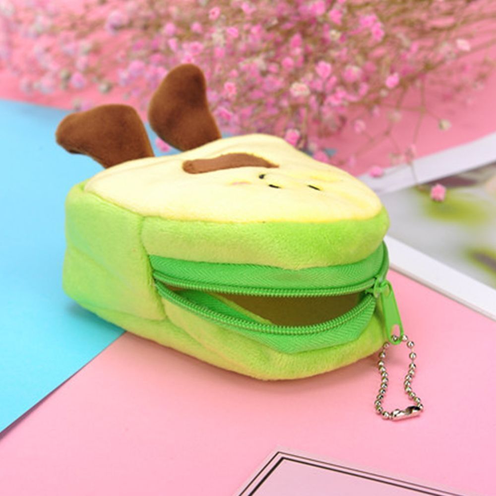 New Lovely Avocado Shape Keychains Storage Bags Wallet Pendant Coin Purse