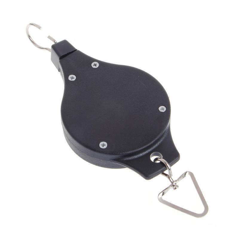 Retractable Hanging Basket Pulley Flower Plant Pot Pull Down Hanger Garden Tool
