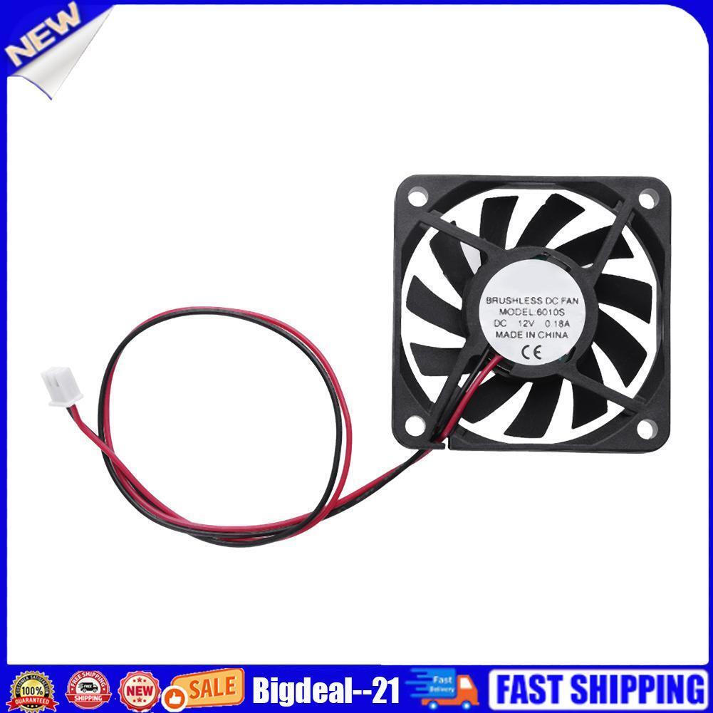 Waterproof 6010s 12V 58x58x10mm Low Noise Brushless DC Cooling Fan Radiator