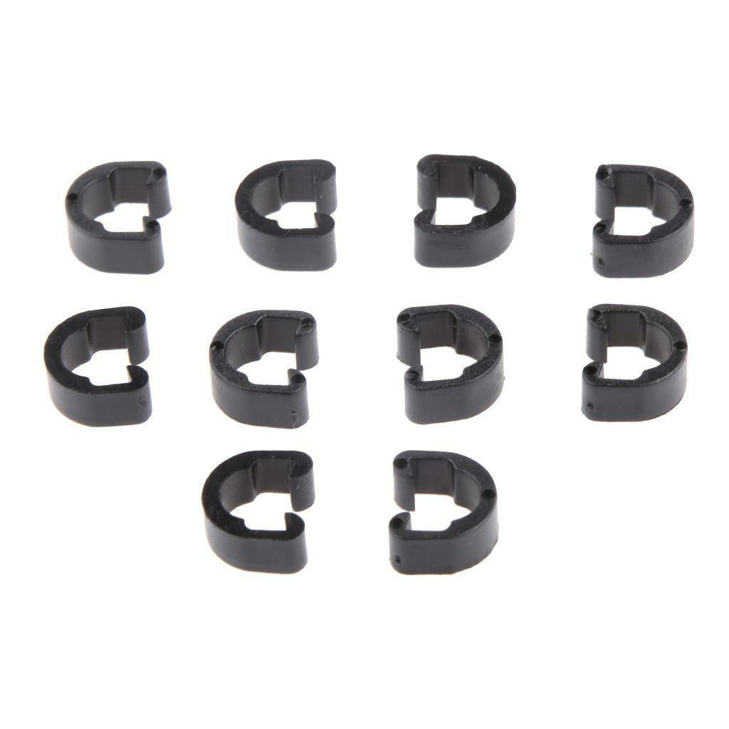 10Pcs  Bicycle Cycle C- Hose Buckle Brake Gear Cable Housing Guide