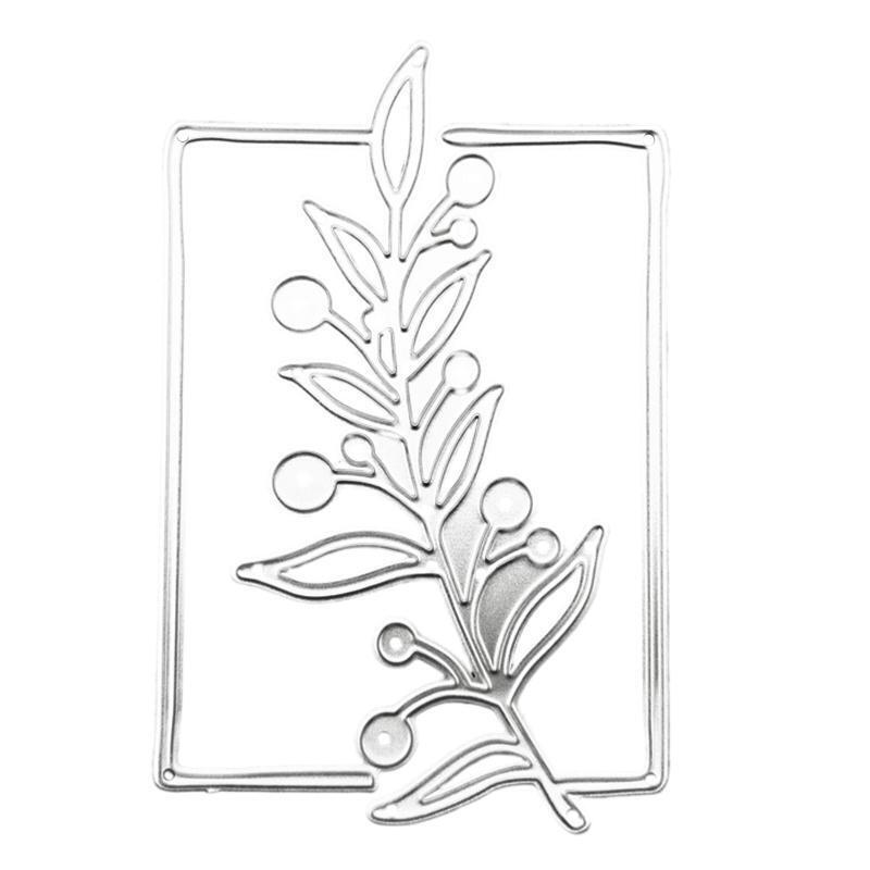 Tree Metal Die Cuts Plants Lace Border Carbon Steel Cutting Dies for Crafts
