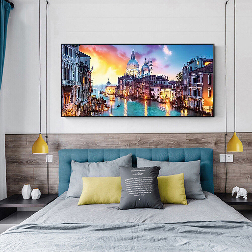 Evening in Venice 5D DIY Full Round Diamond Painting Landscape Decor Craft