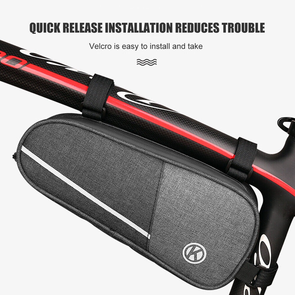 Bicycle Front Tube Bags Big Capacity MTB Bike Frame Pouch Cycling Pannier