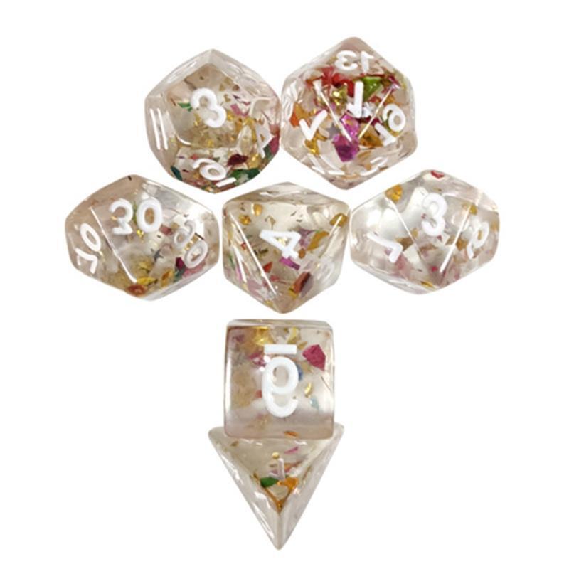 7pcs/set D20 Polyhedral DND Dice 20 Sided Dices Table Board Role Playing Game
