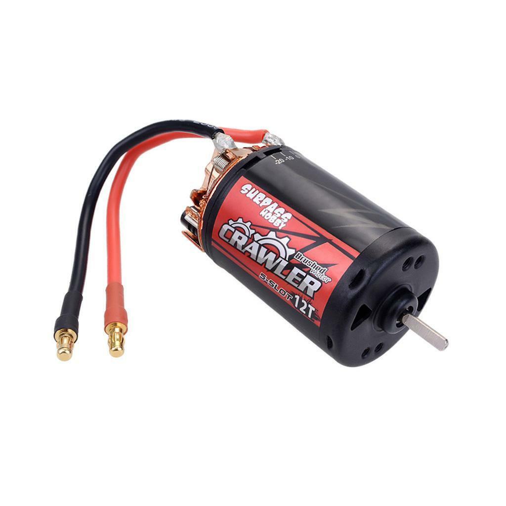 7.4 2S Lipo 5-Slot 12T 550 Brushed Motor :10 Scale RC Crawler Car