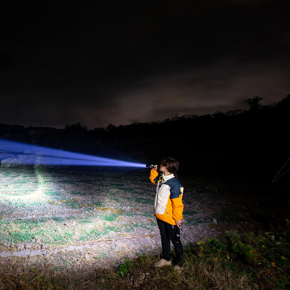 USB COB LED Working Light 4 Modes T6 400LM Outdoor Camping Zoom Torch Lamp
