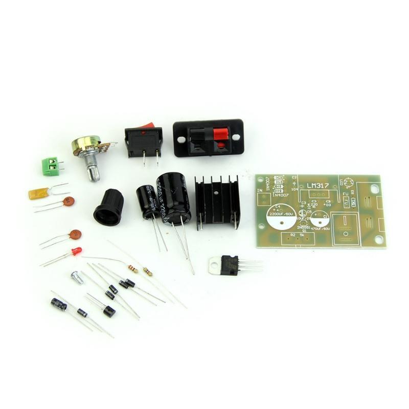 Hot AC/DC Input 5V-35V to 1.25V-30V Step Down Power Supply Module LM317 DIY Kit
