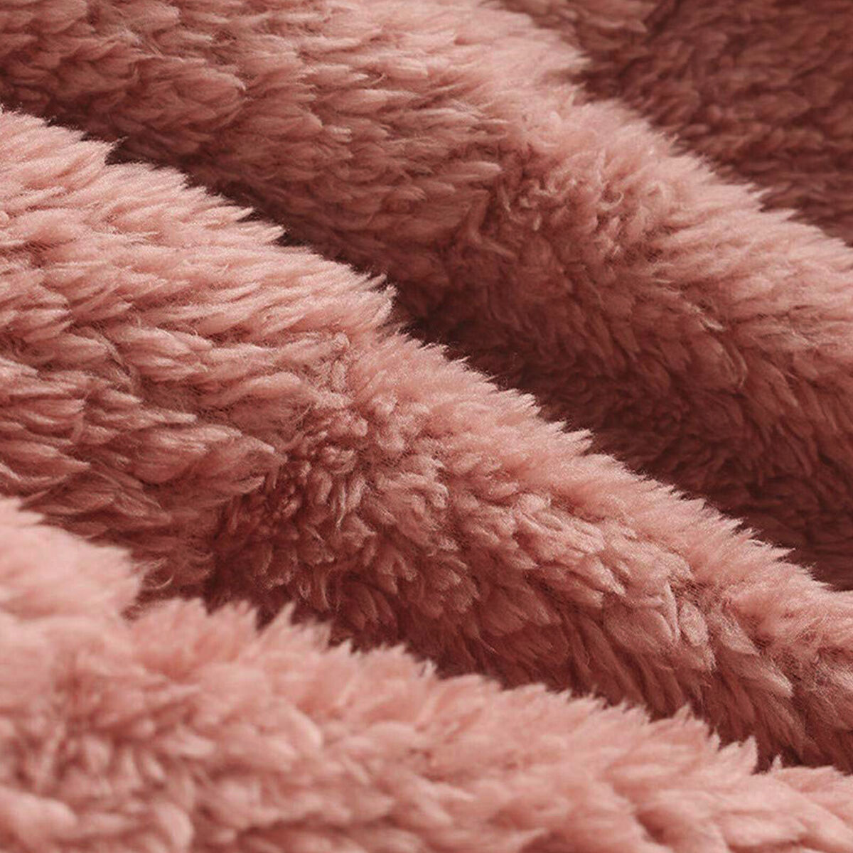 Sherpa Hood Wearable Blanket Plush Fleece Blanket Sweatshirt (Sloth Pink M)