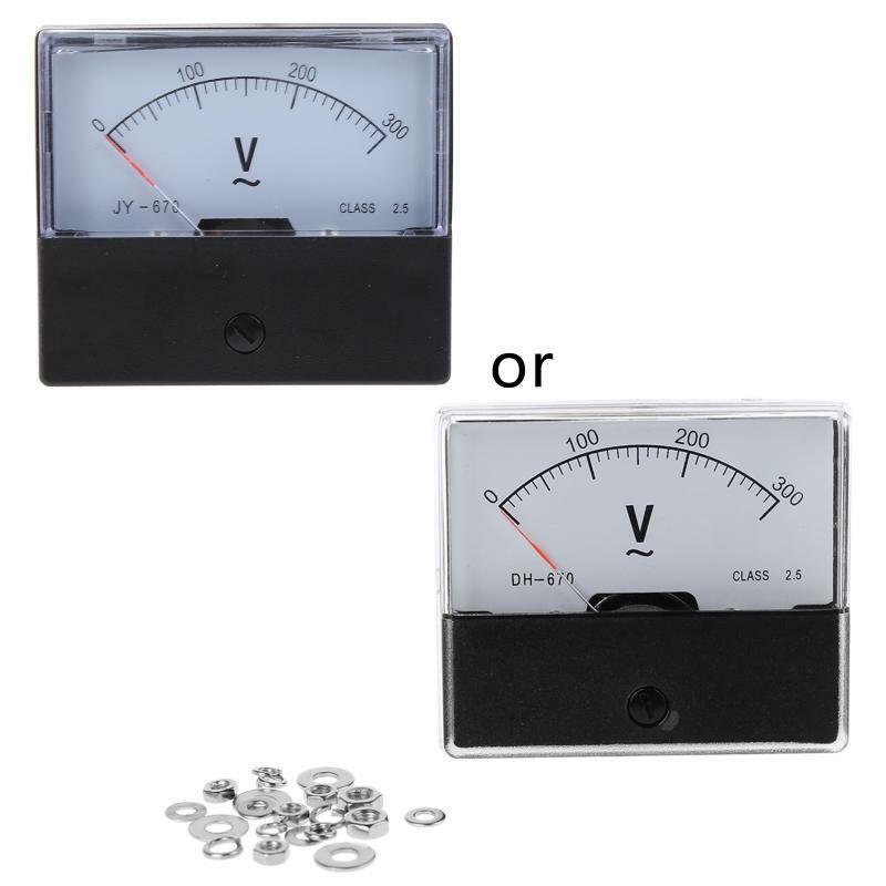AC 0-300V Analog Panel Meter Voltmeter DH-670 Voltage Gauge Panel Volt Meter