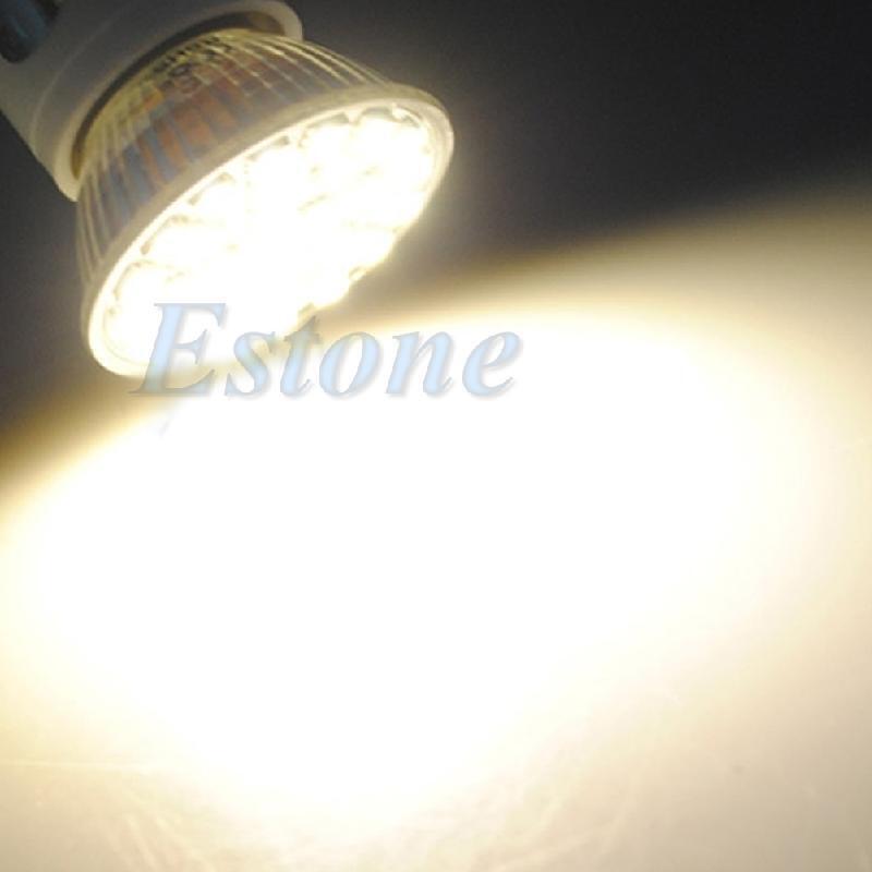 GU10 3528SMD 60 LED 5W 220V Warm White 3500K High Power Spot Light Lamp Bulb