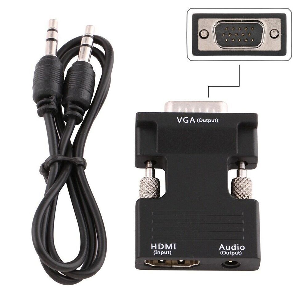 Projector Audio Adapter HDMI-compatible Converter HDMI to VGA Cable HDMI Female