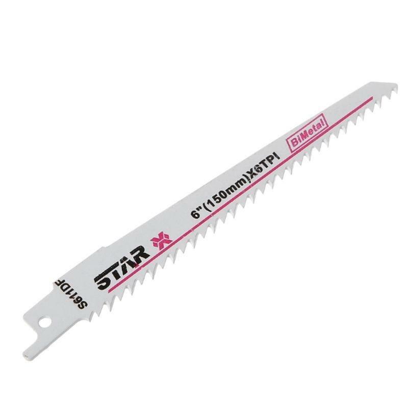 Bi-Metal S611DF 150mm  6" Reciprocating Saw Blade Effective For Cutting Wood