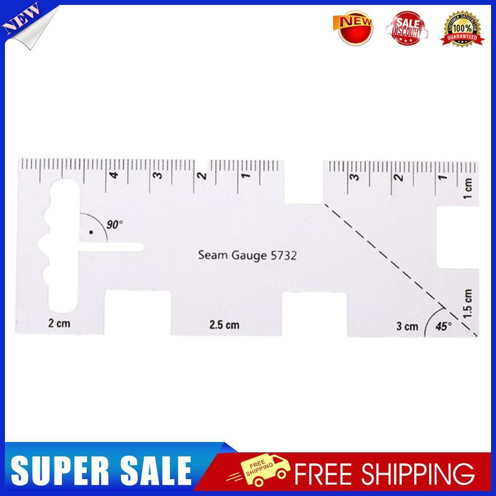 Acrylic Patchwork Thickness Ruler Measuring Gauge Clothes Measuring Tool