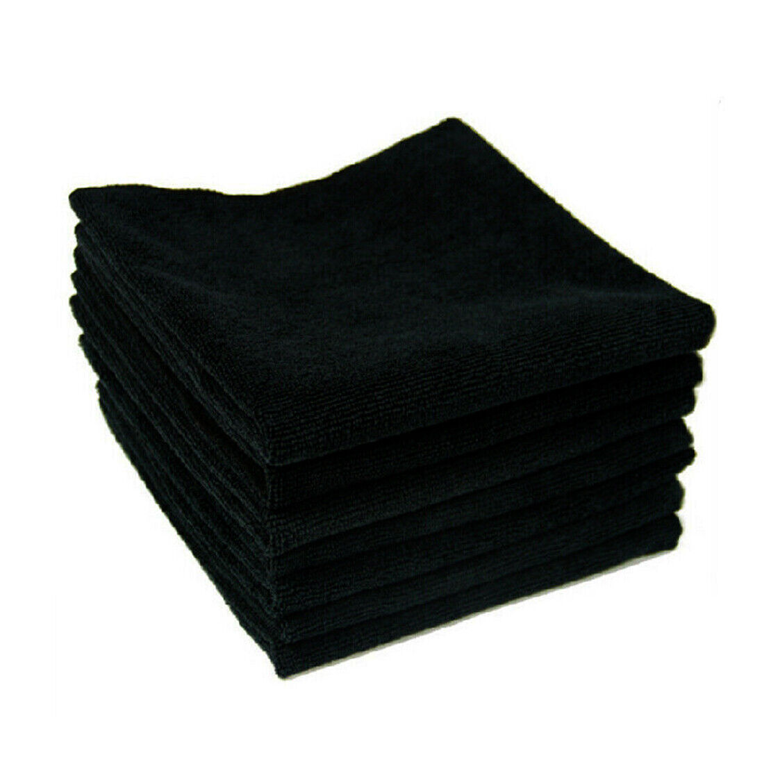 10pcs 30x30cm Microfiber Cloth Towel Rag for Wash Cleaning Window Screen Black