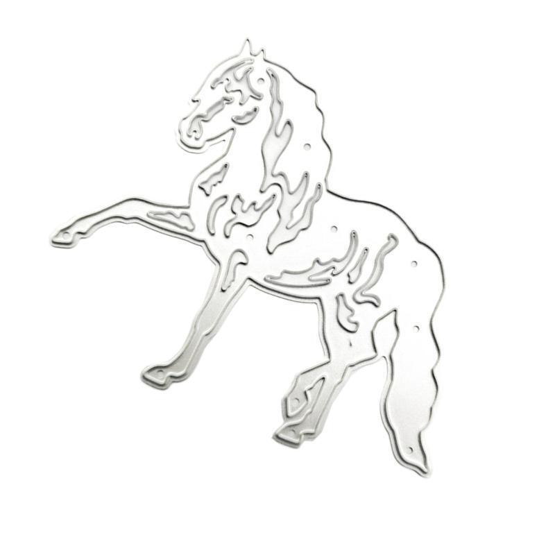 Animal Horse Metal Cutting Die Exquisite Scrapbooking Embossing Mould Template