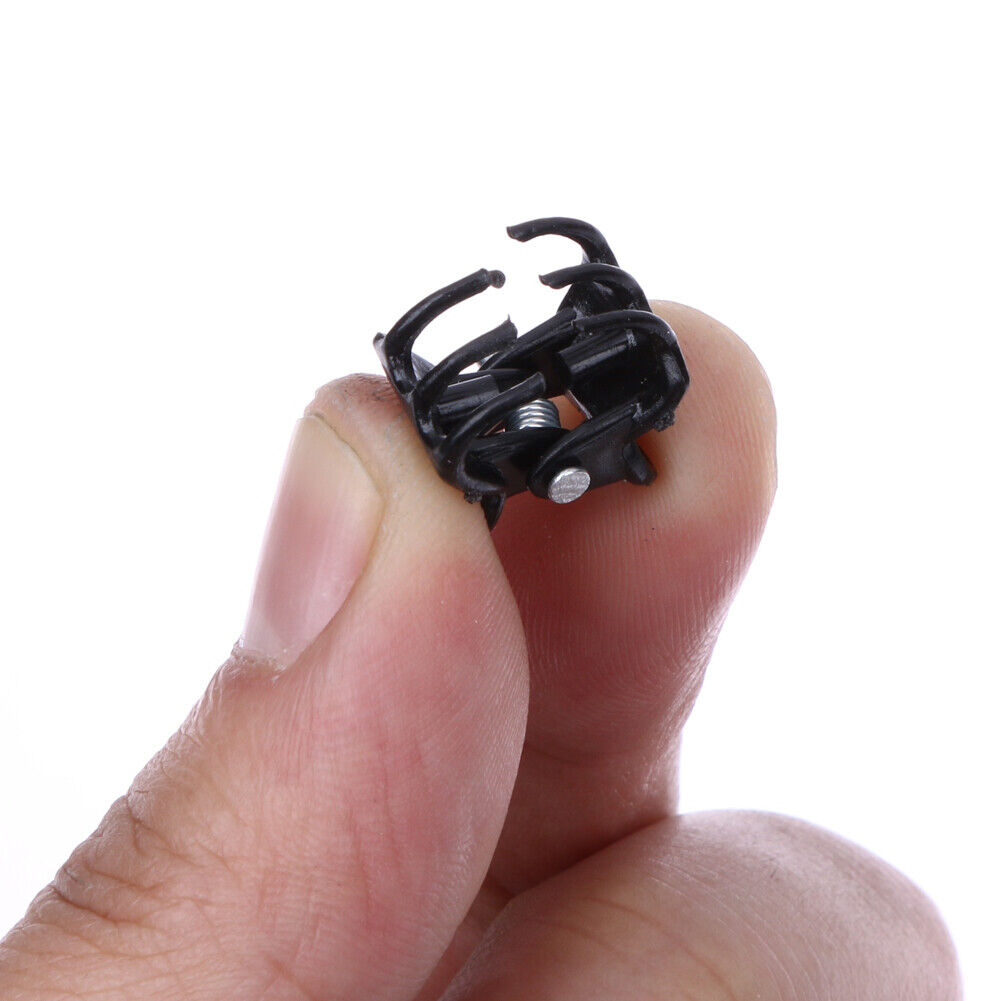 100pcs/Bag Black Hair Clips Clipper Clamp For Women Ladies Plastic 6 Claws