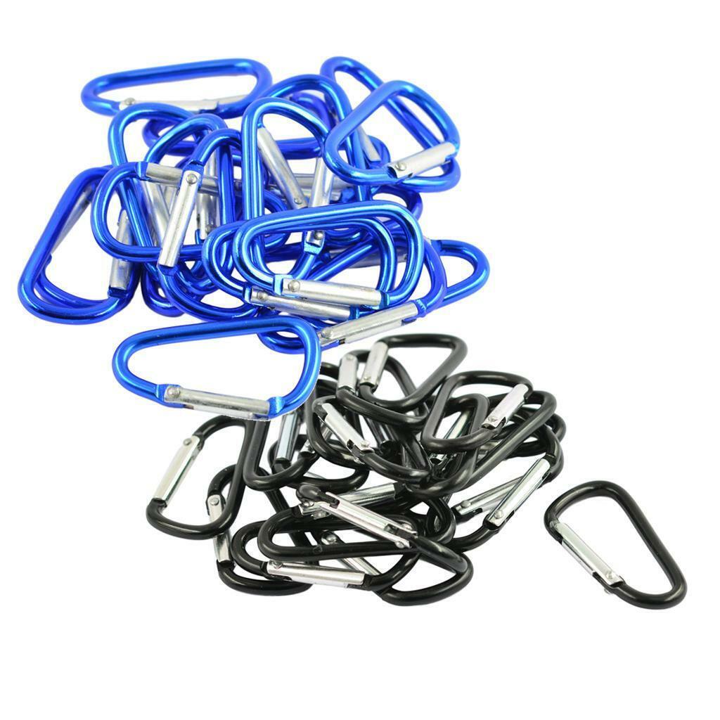 40Pcs  Screw  Carabiner Outdoor Climbing Hiking Caving Buckle