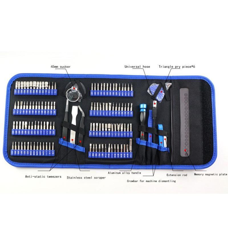 128 in 1 Precision Screwdriver Set Professional Magnetic Repair Tool Kit w/ Case