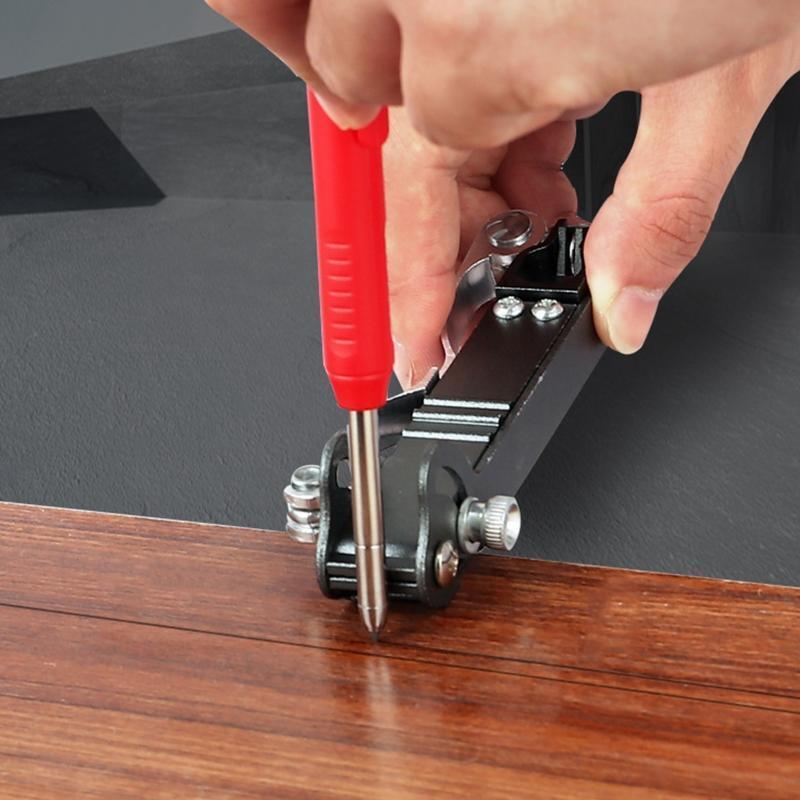 Adjustable Profile Ruler Contour Gauge Scriber Woodworking Compass Scribing Tool