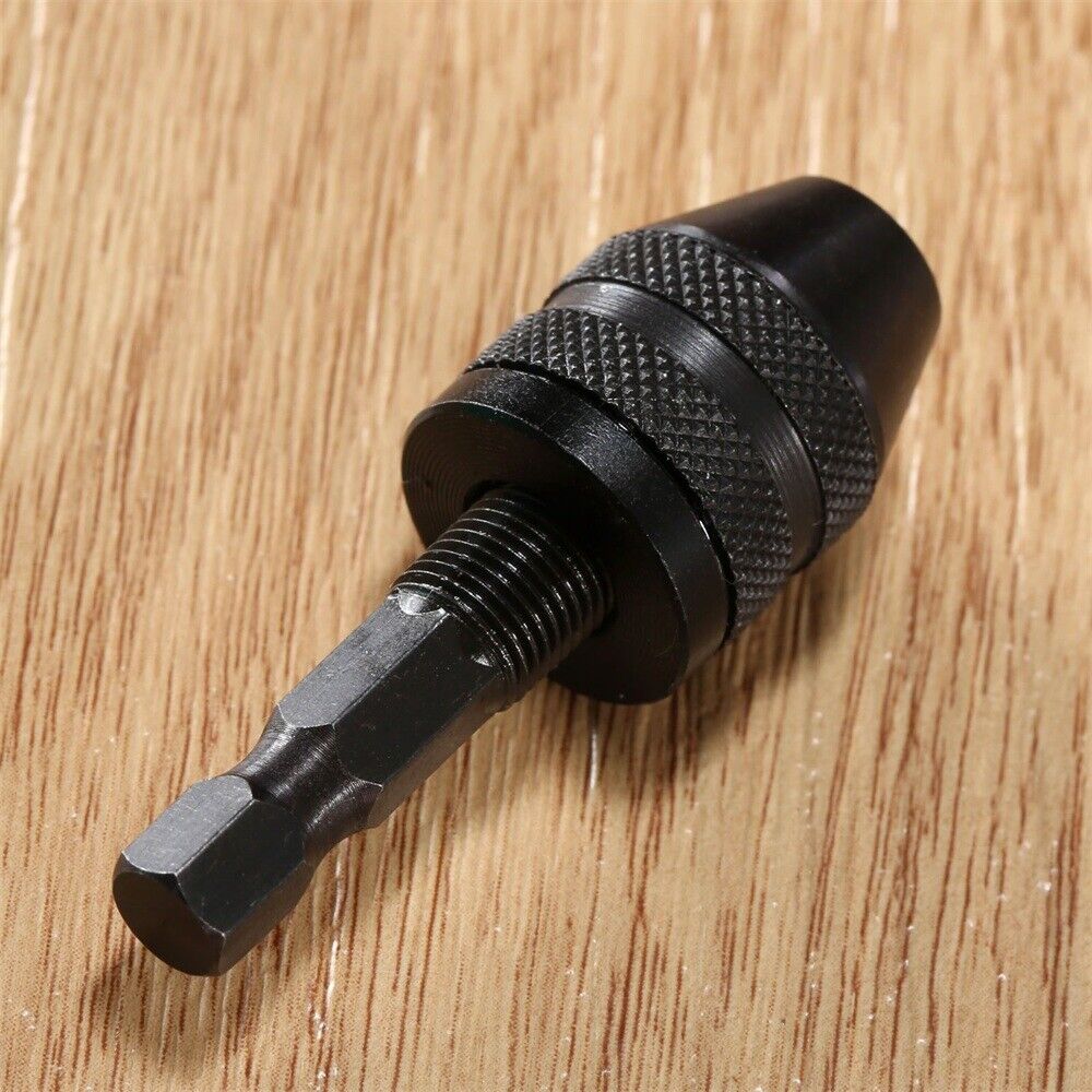 0.3-3.6mm Keyless Drill Bit Chuck Plug Impact Driver Adapter Converter Hex Shank