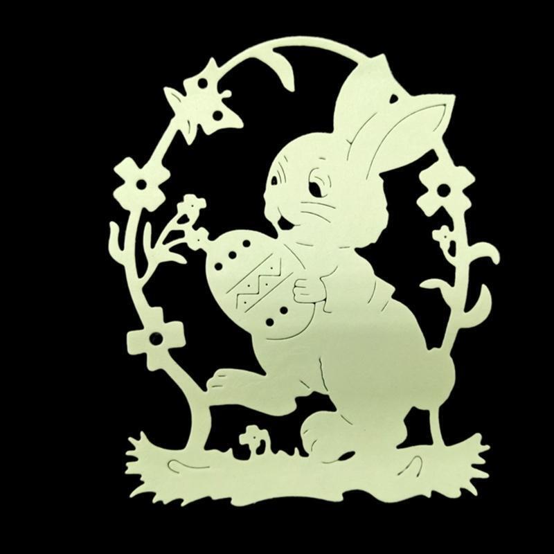 Easter Bunny Egg Wreath Metal Cutting Dies Stencil DIY Scrapbooking Album Paper