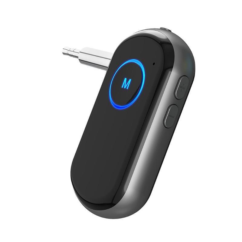 Bluetooth-compatible Transmitter Receiver 2in 1 Portable Car Adapter 3.5mm AUX