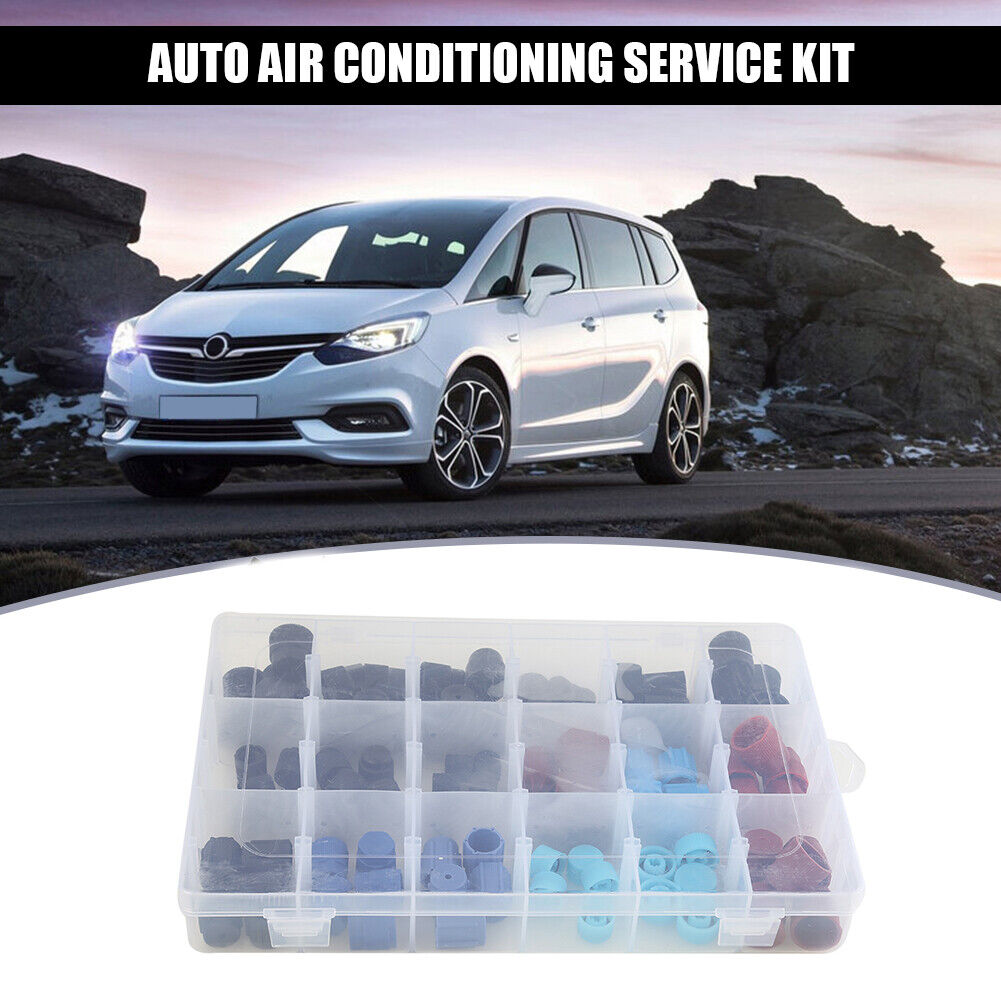 90pcs Car A/C Air Conditioning High Low Side Service Port Caps R134a R12