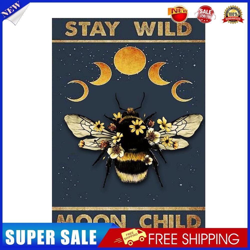 Full Embroidery Bee Printed Cross Stitch 11CT 3 Strand Cotton Kit for Home