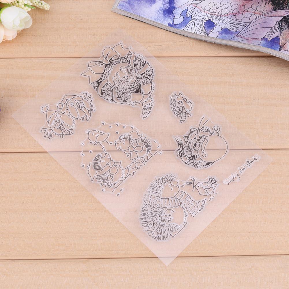 Clear Transparent Silicone Seals DIY Stamp Sheet Photo Album Decor Gift