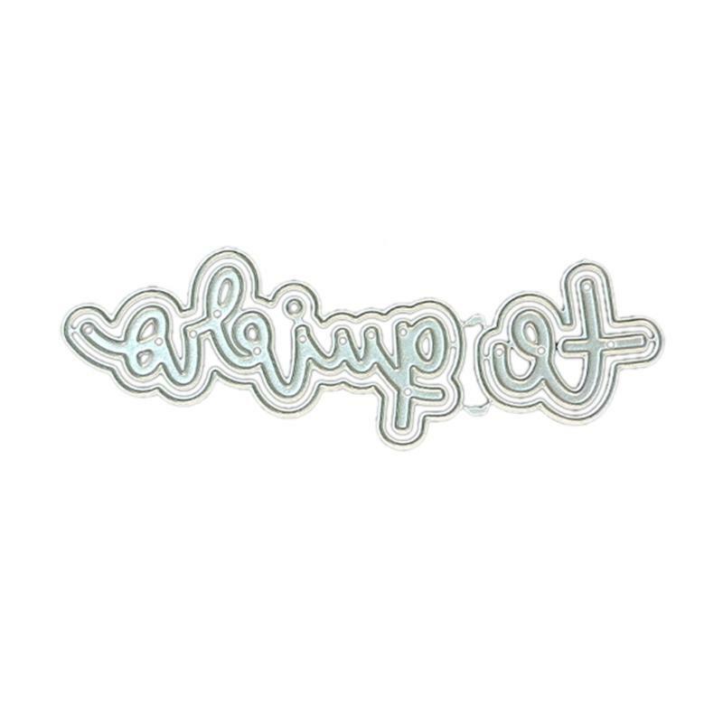 English Words Metal Cutting Dies Stencil DIY Scrapbooking Album Paper Card Mold
