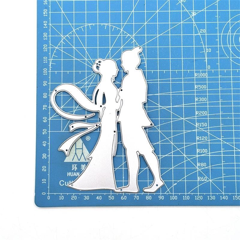 Couple Dancer Metal Cutting Dies Scrapbooking Stencil Die Cuts Card Embossing