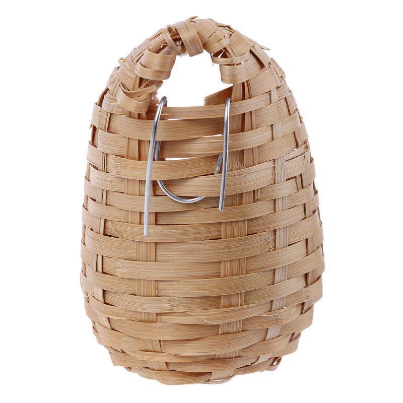 Hummingbird Nest Hand-Woven Natural Bamboo Window Decoration Hanging Bird Hut